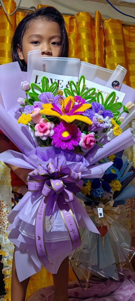 Fuzzy Wire Handmade Flower Bouquets